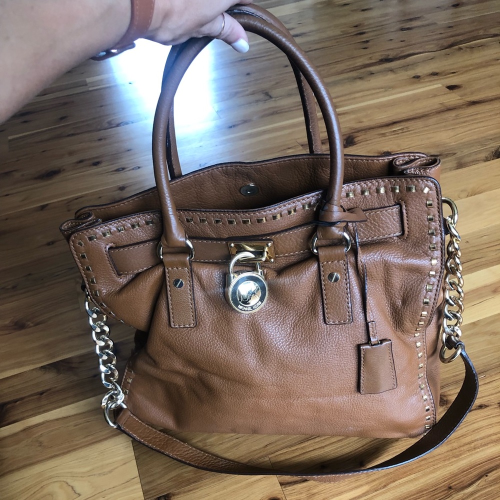 Michael Kors Medium Brown Hamilton w Locket